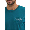 Wrangler Men's Tailgating Dogs T-Shirt - Cyan Pepper Heather