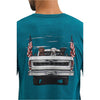 Wrangler Men's Tailgating Dogs T-Shirt - Cyan Pepper Heather