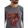 Wrangler Men's Bucking Cancer Graphic T-Shirt - Charcoal Heather