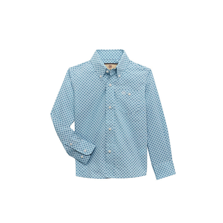 Wrangler Boy's Classic Shirt - Turquoise