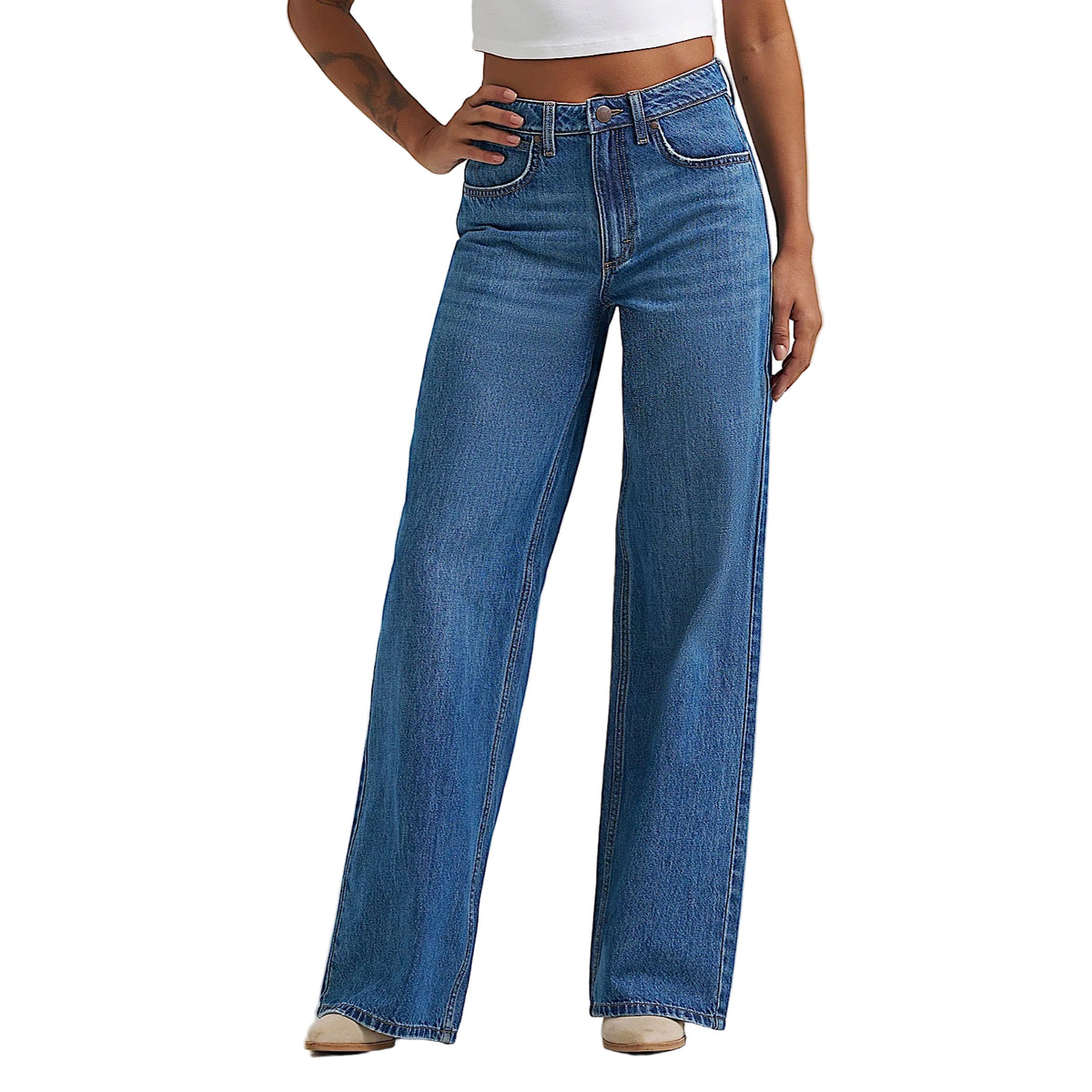 Wrangler Women’s High Rise Retro Bailey Wide Leg Jean - Demi