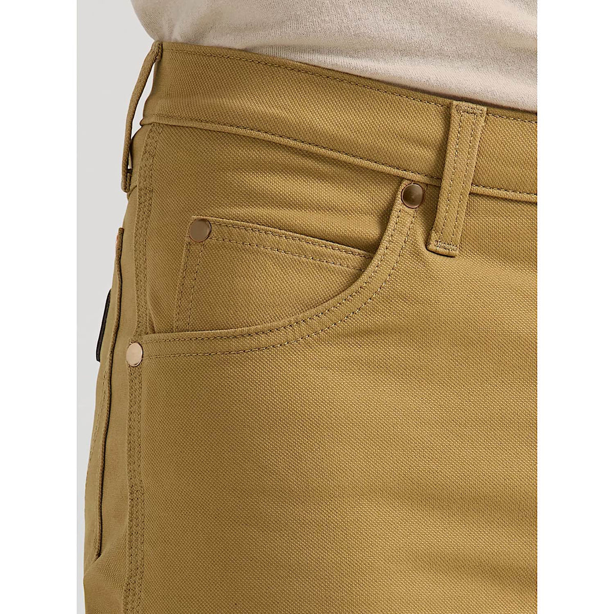Wrangler Men's Tough Comfort 47 Canvas Jean - Kelp