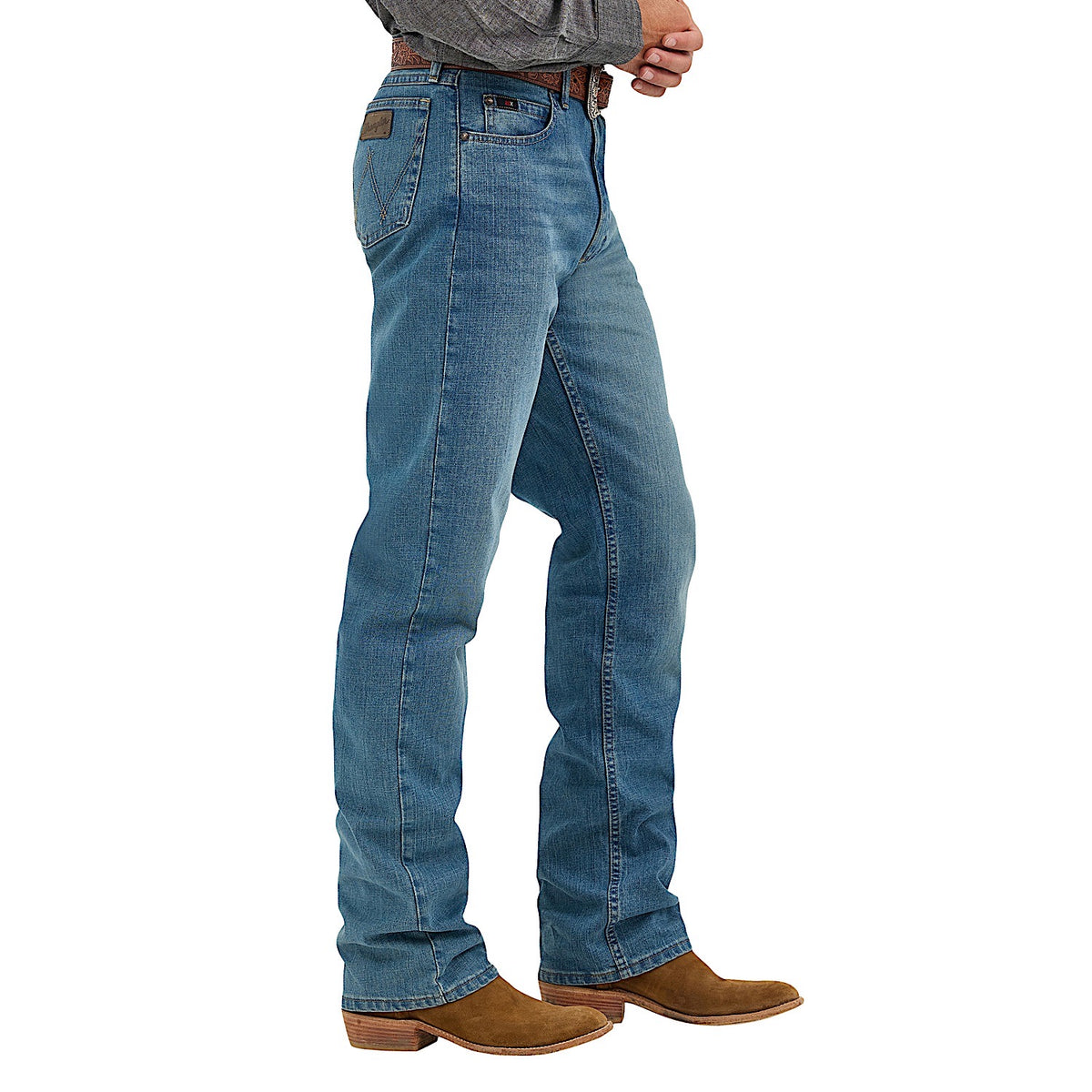 Wrangler Men's Cody 01 Relaxed Fit Jean - Bluestone