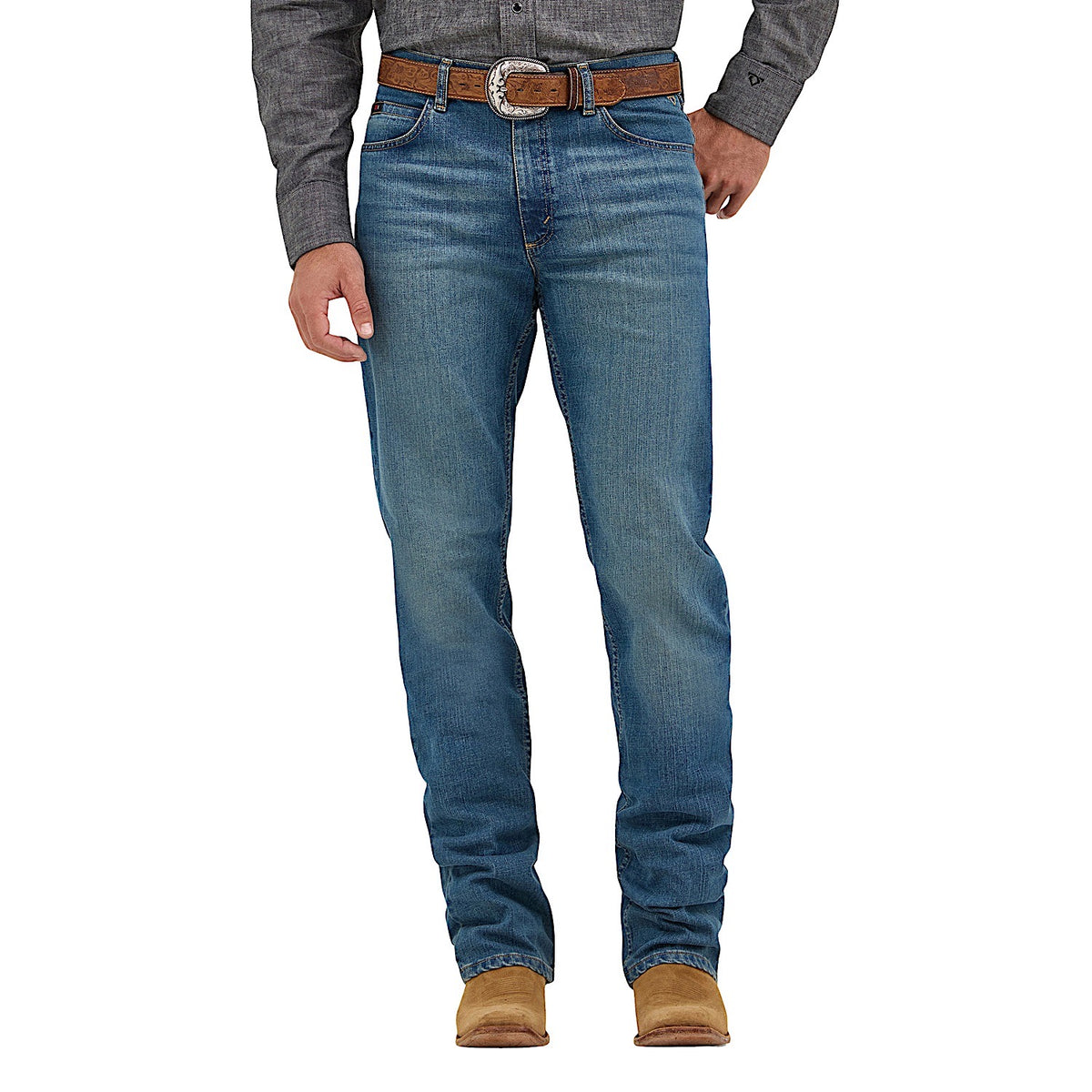 Wrangler Men's Cody 01 Relaxed Fit Jean - Bluestone