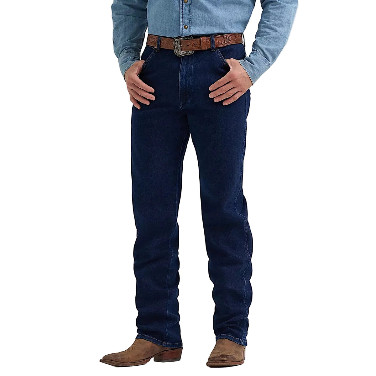 Wrangler Men's Cowboy Cut Original Fit Tough Lite Jean - Rinse