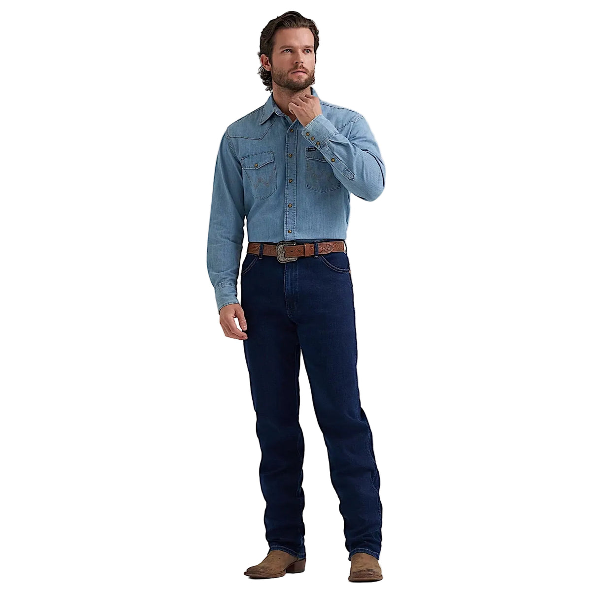 Wrangler Men's Cowboy Cut Original Fit Tough Lite Jean - Rinse