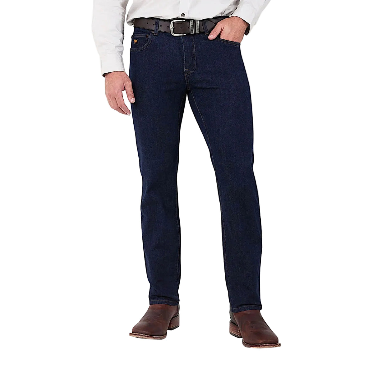 Ringers Western Men's Mitchell Straight Leg Jeans - Dark Blue