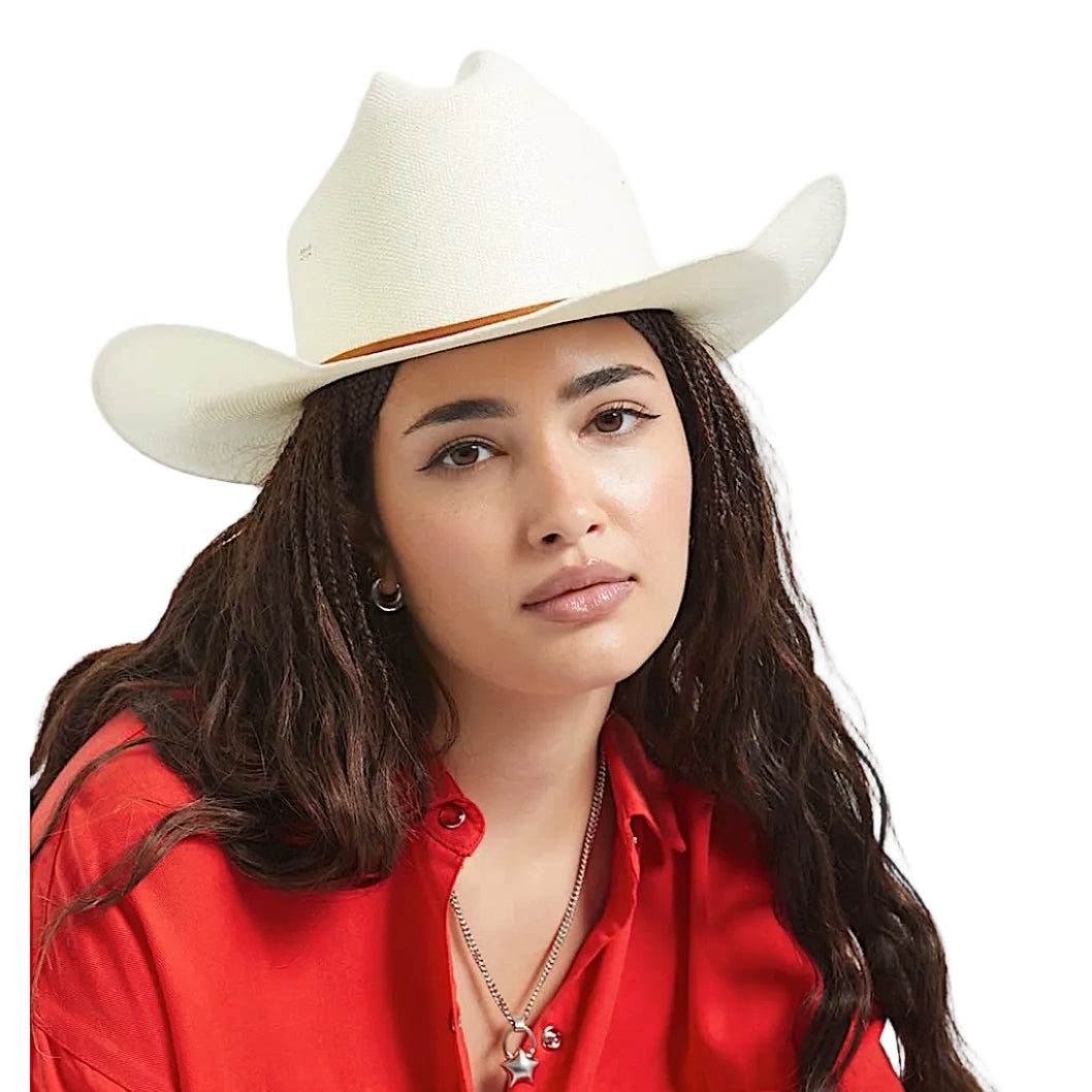 Brixton Laredo Straw Cowboy Hat - Bone