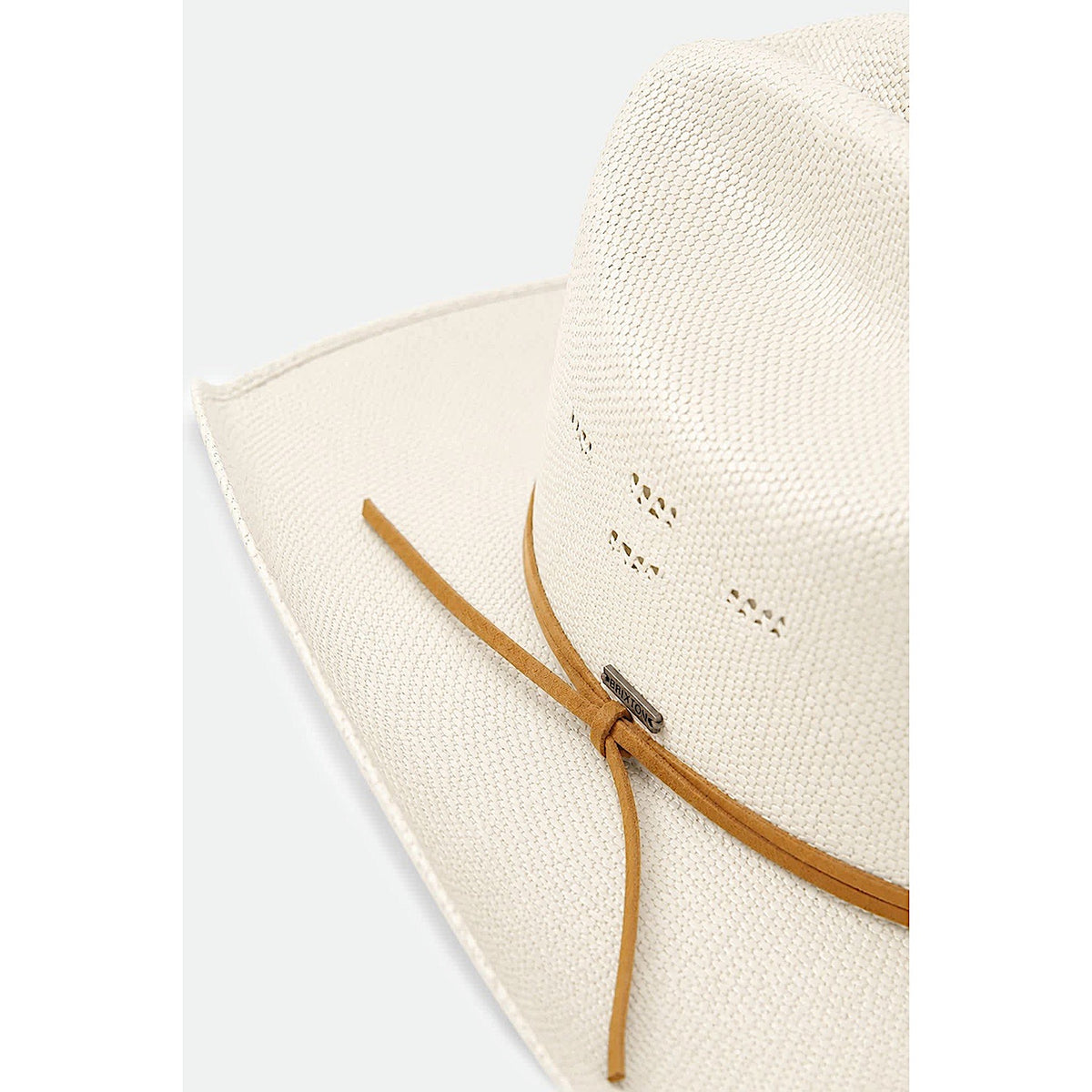 Brixton Laredo Straw Cowboy Hat - Bone