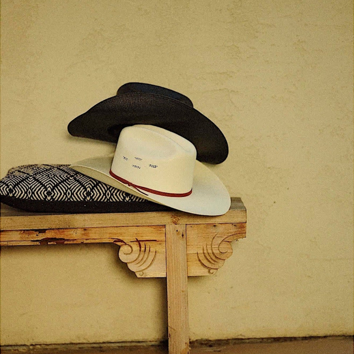 Brixton Laredo Straw Cowboy Hat - Bone