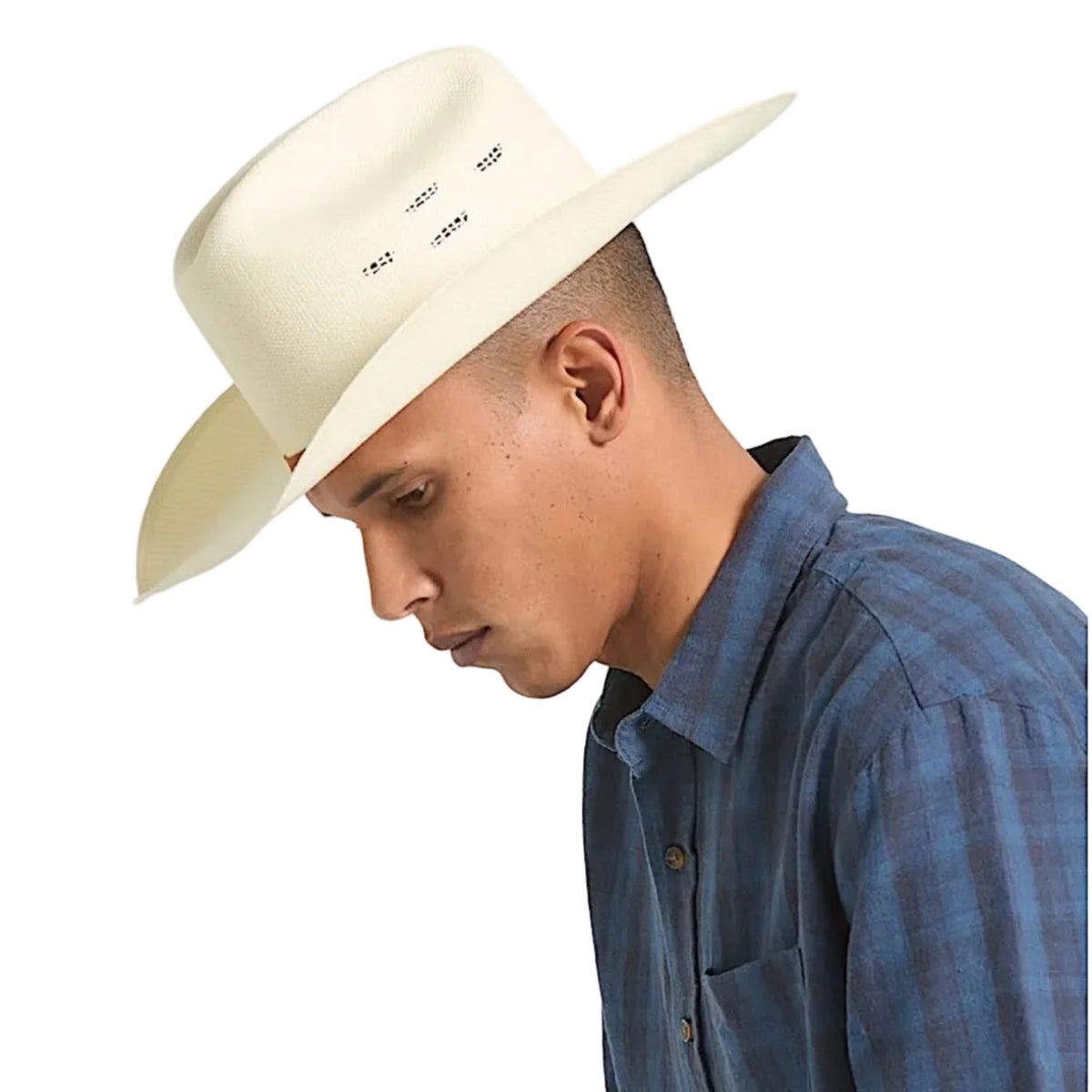 Brixton Laredo Straw Cowboy Hat - Bone