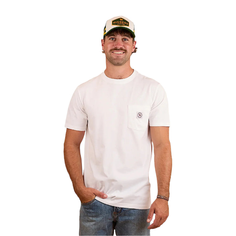 Ringers Western Men's Classic Fit Pocket Tee Southbridge - White