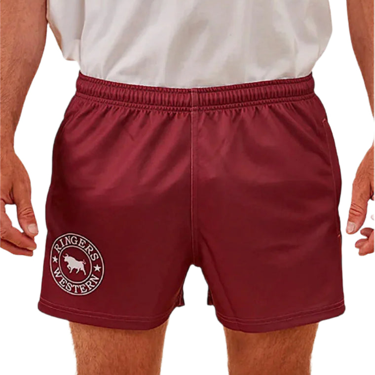 Ringers Western Footy Short - Burgundy