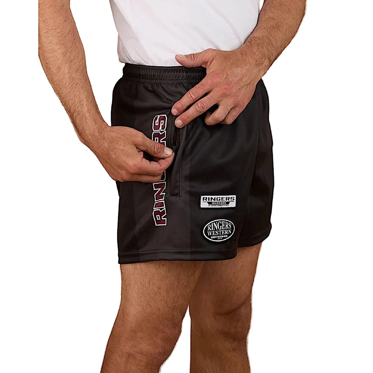 Ringers Western Buckley Footy Short - Black