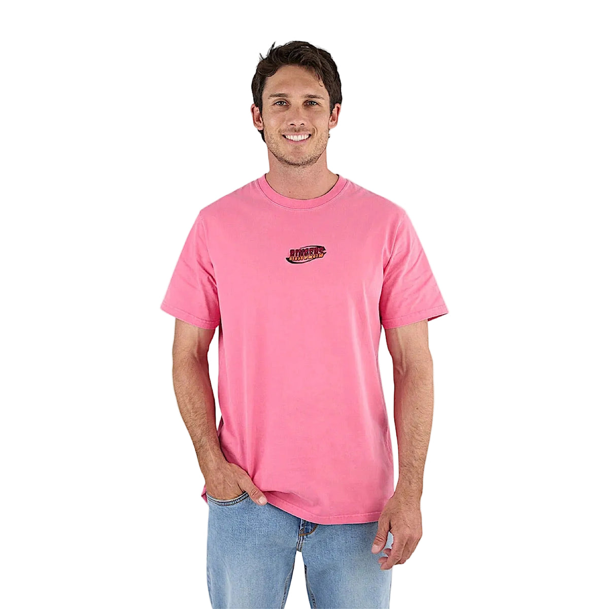 Ringers Western Men’s The Pick Up Loose Fit T-Shirt - Washed Pink