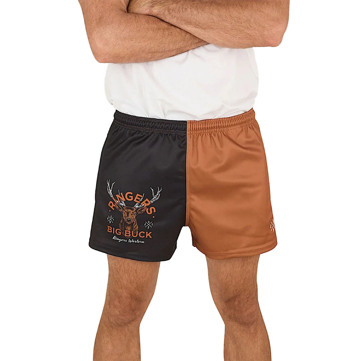 Ringers Western Big Buck Footy Short - Tobacco