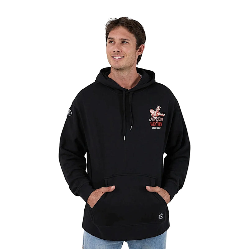 Ringers Western Men’s Whiskey Business Pullover Hoodie - Black