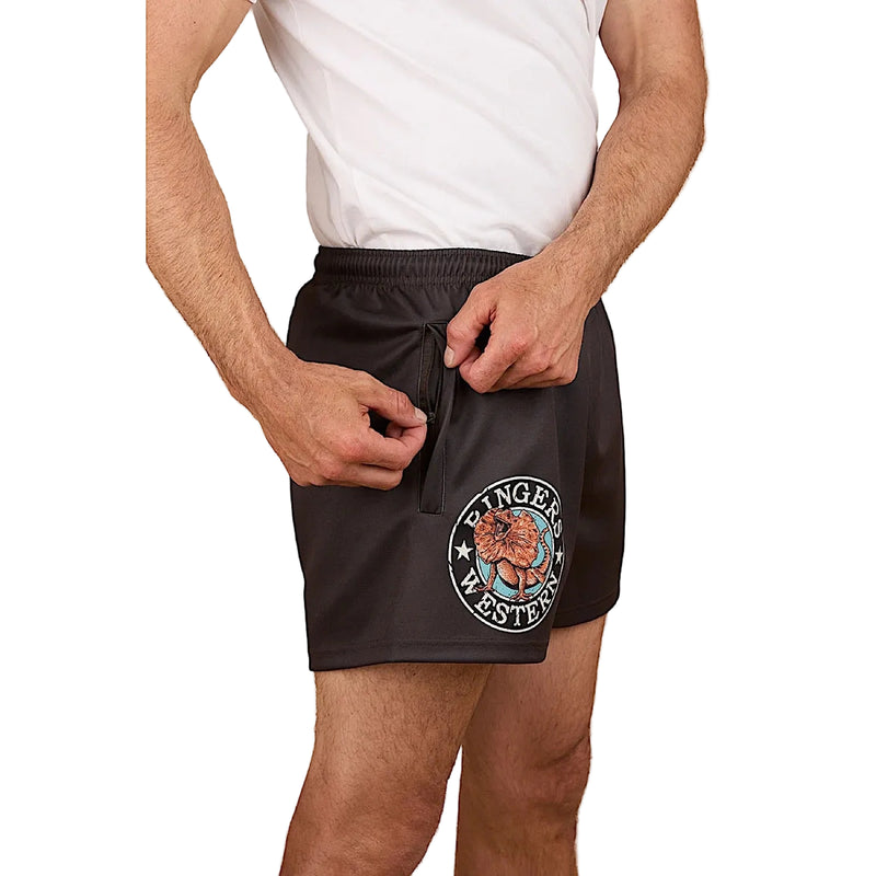 Ringers Western Outta Towner Footy Short - Charcoal