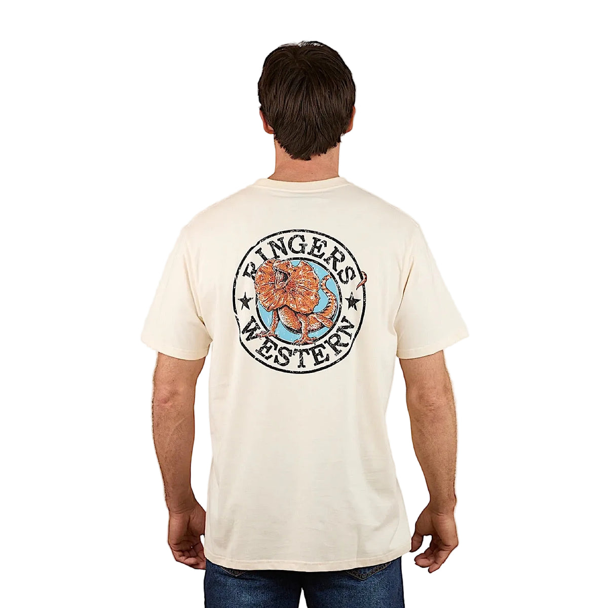 Ringers Western Men’s Outta Towner Loose Fit T-Shirt - Off White
