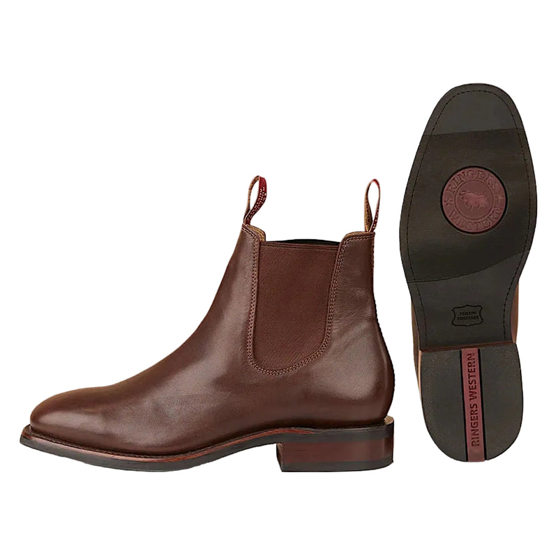 Ringers Western Men’s New Kununurra Boot - Chocolate