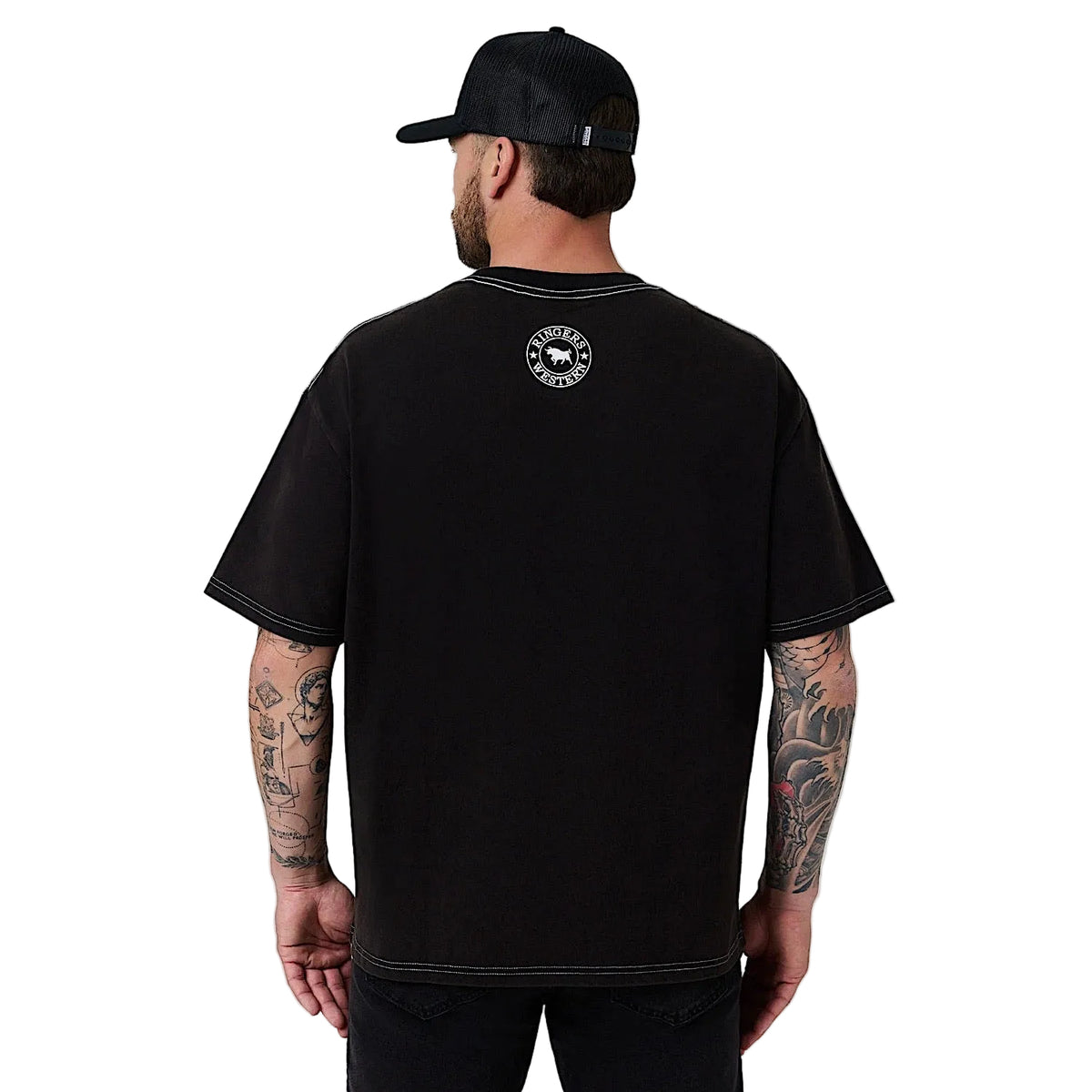 Ringers Western Men's Chad Box Fit T-Shirt - Black Wash