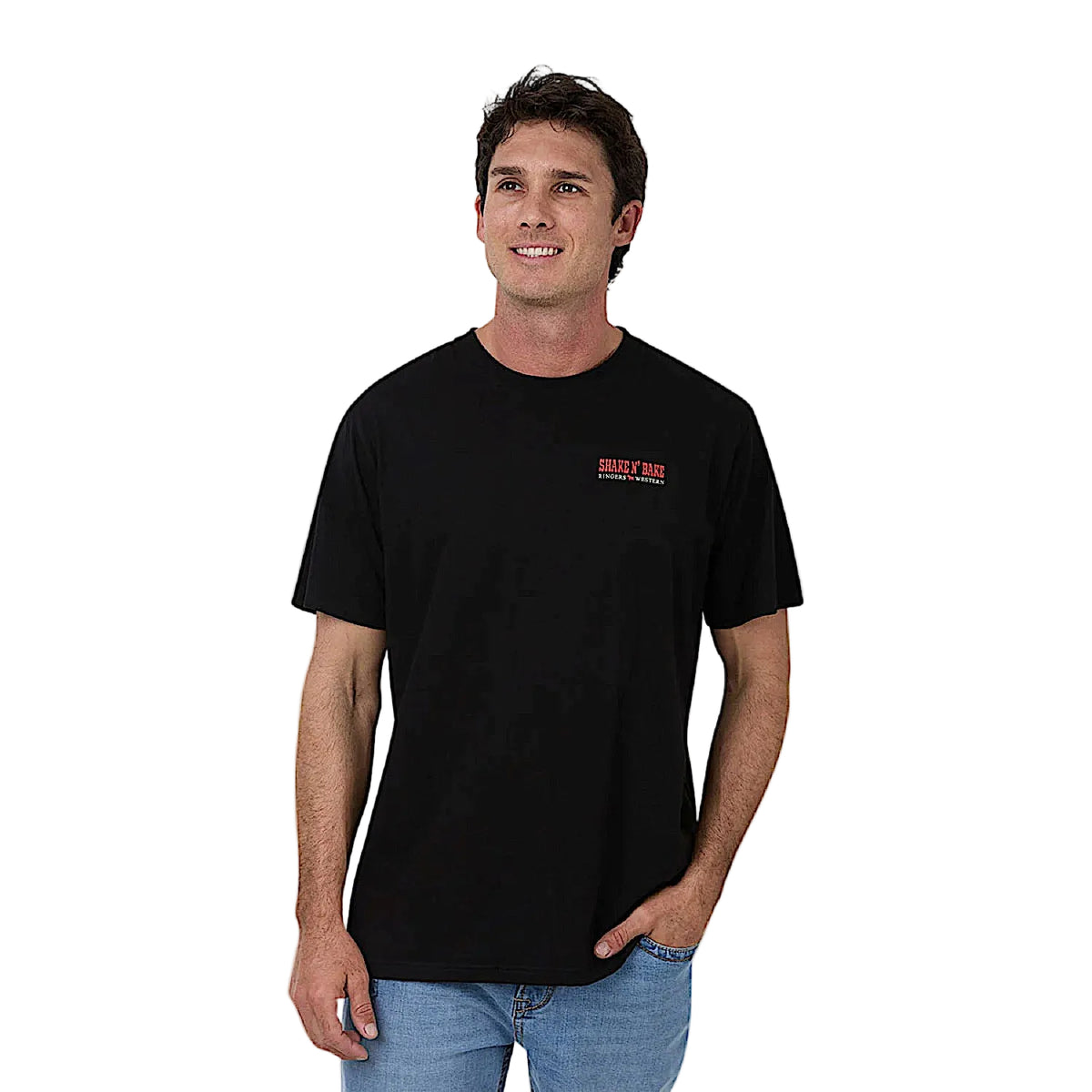 Ringers Western Men's Shake N Bake Loose Fit T-Shirt - Black
