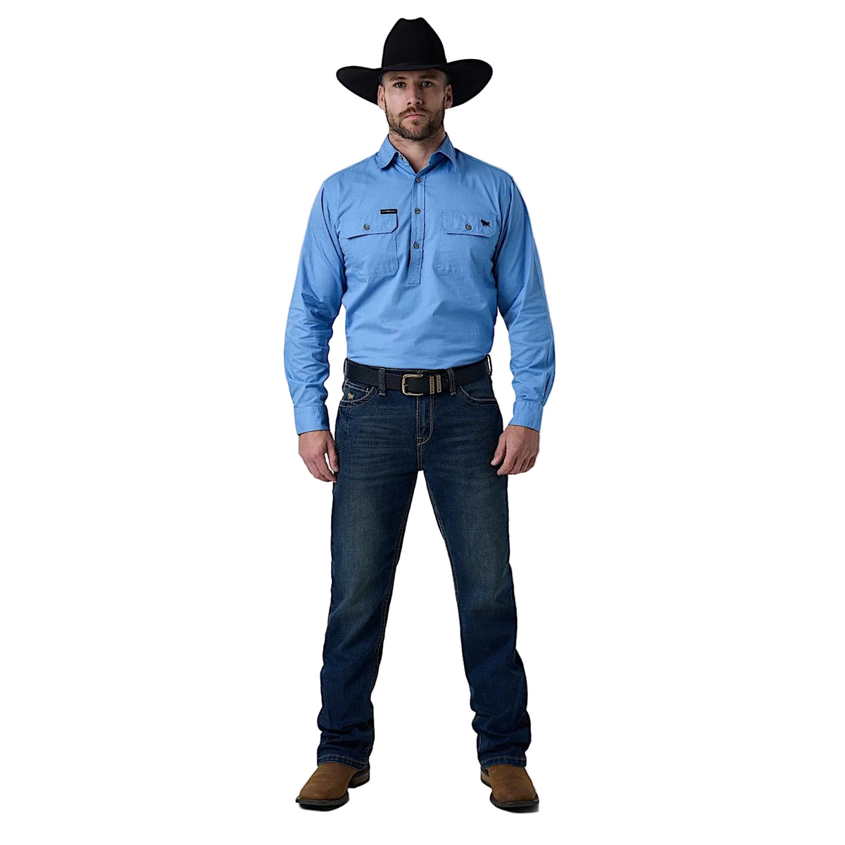 Ringers Western Men's Blaze Relaxed Boot Cut Jean - Dark Blue