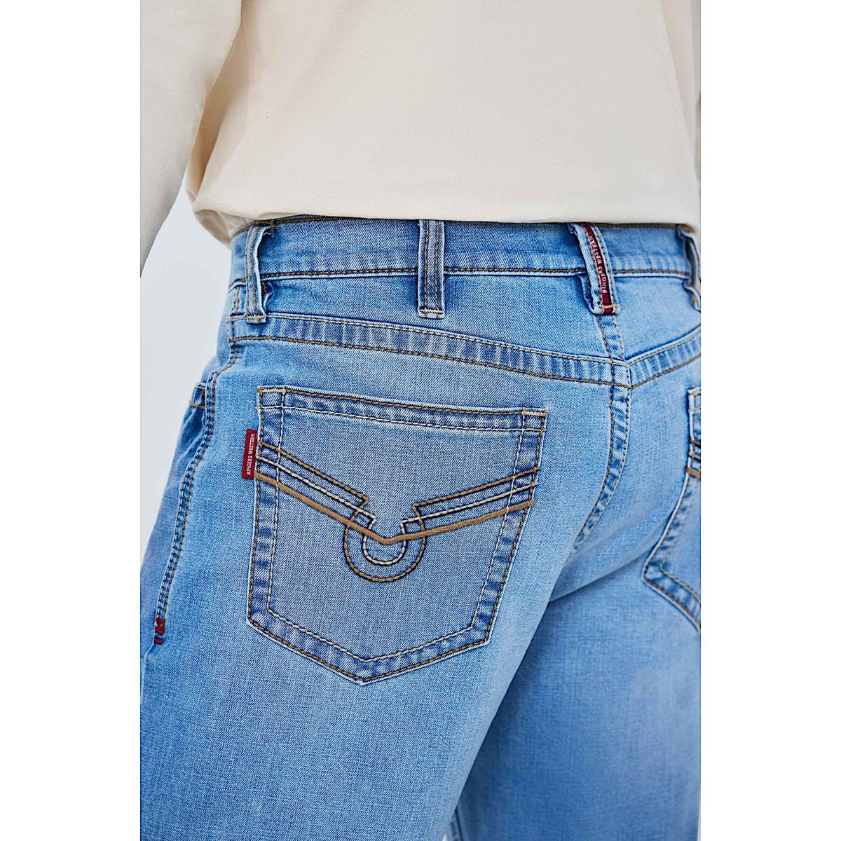 Ringers Western Men's Blaze Relaxed Boot Cut Jean - Light Blue