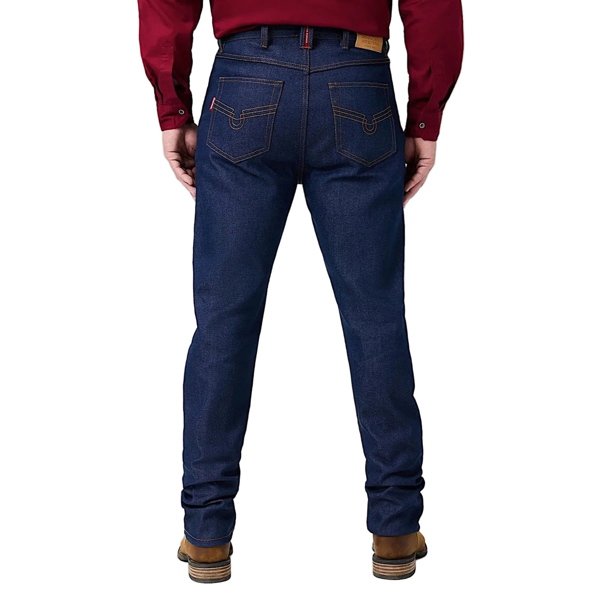 Ringers Western Men's Throw Hands Rigid Slim Cowboy Cut Jean - Blue
