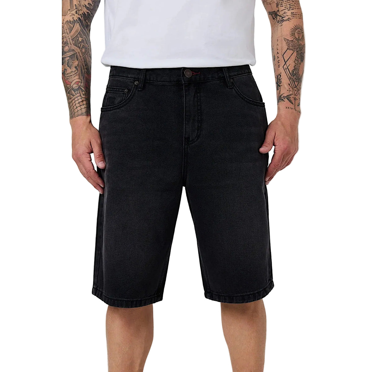 Ringers Western Mens Bodie Denim Short - Black Wash