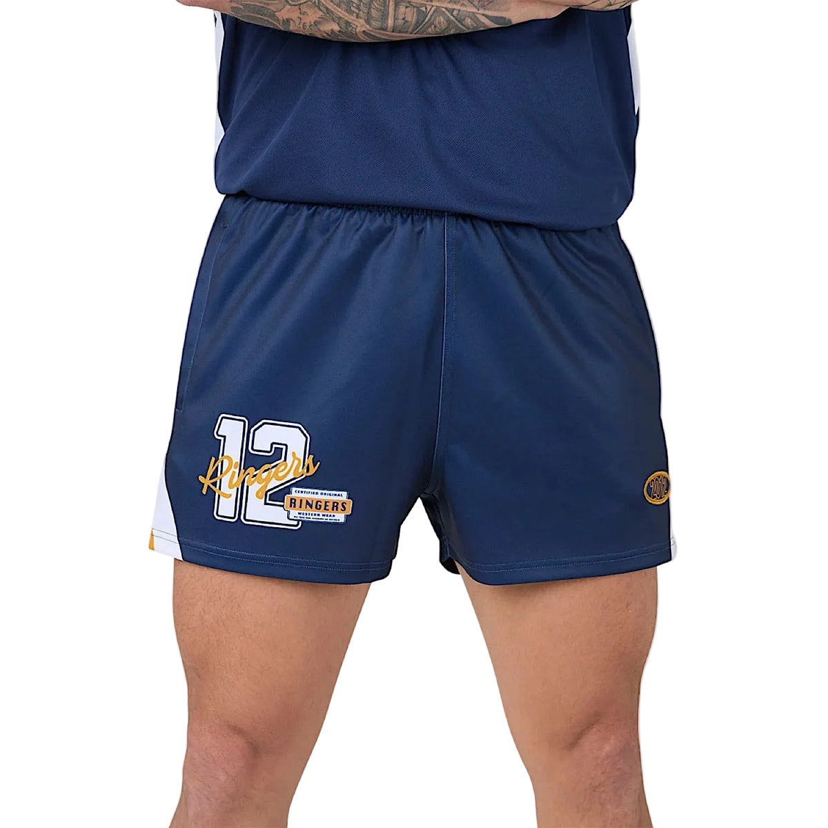 Ringers Western Unisex Since 2012 Footy Short - College Navy