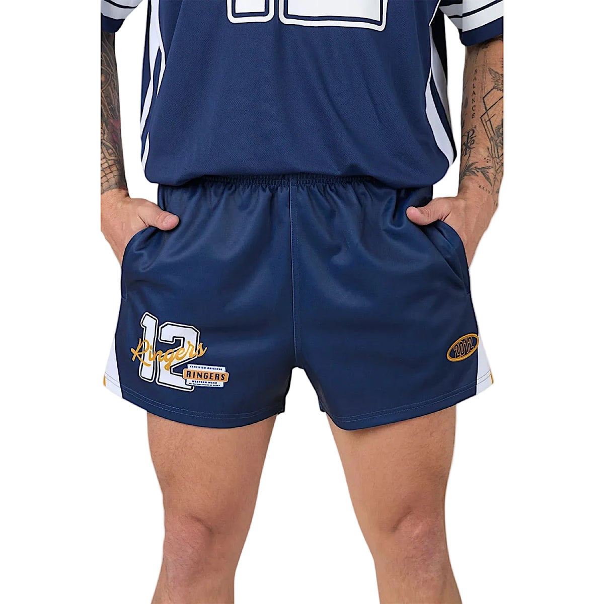 Ringers Western Unisex Since 2012 Footy Short - College Navy