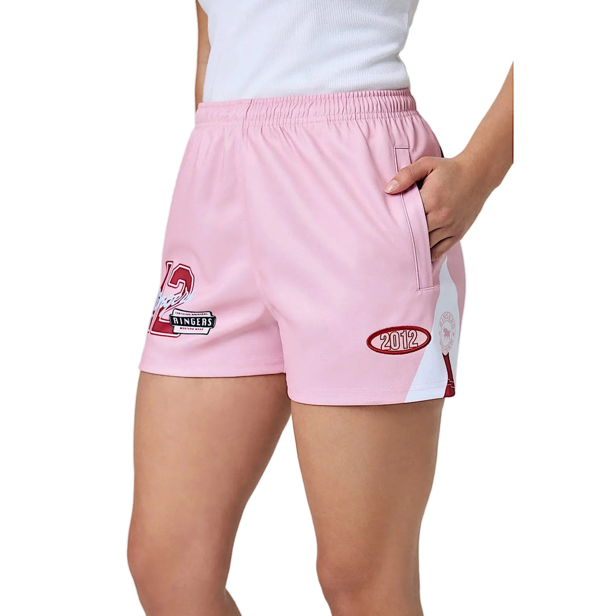 Ringers Western Unisex Since 2012 Footy Short - Pink
