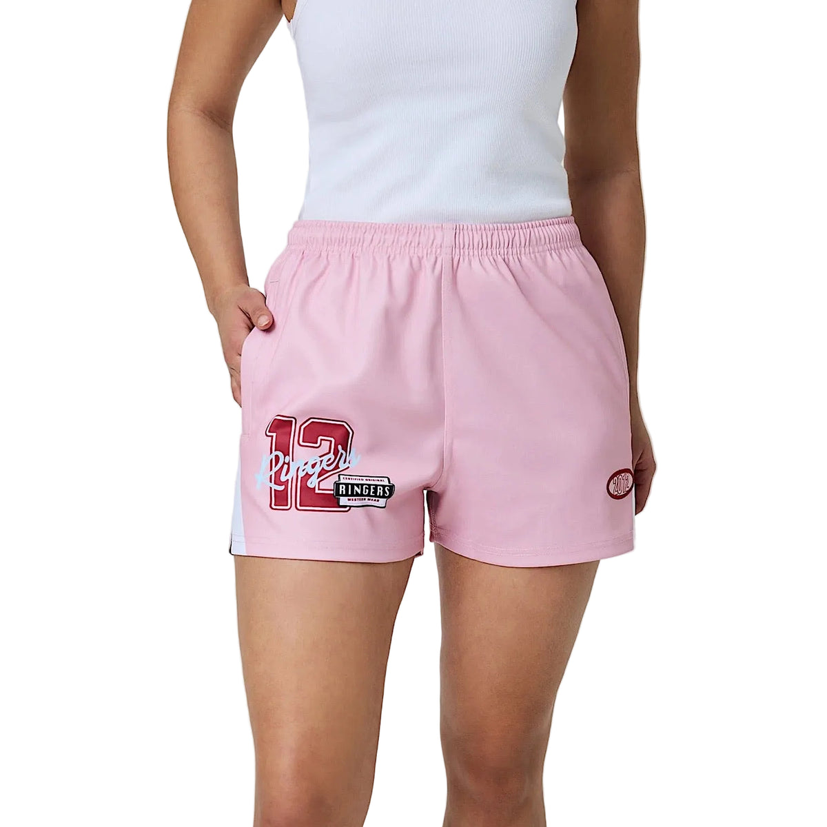 Ringers Western Unisex Since 2012 Footy Short - Pink