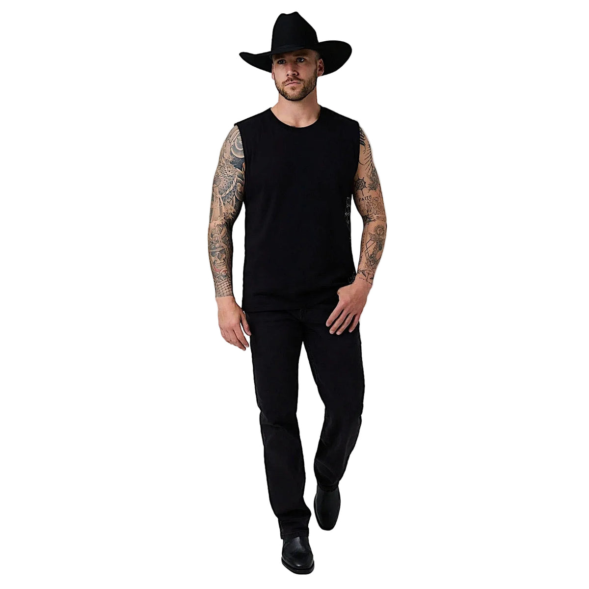 Ringers Western Men's Wild Side Relaxed Fit Tank - Black