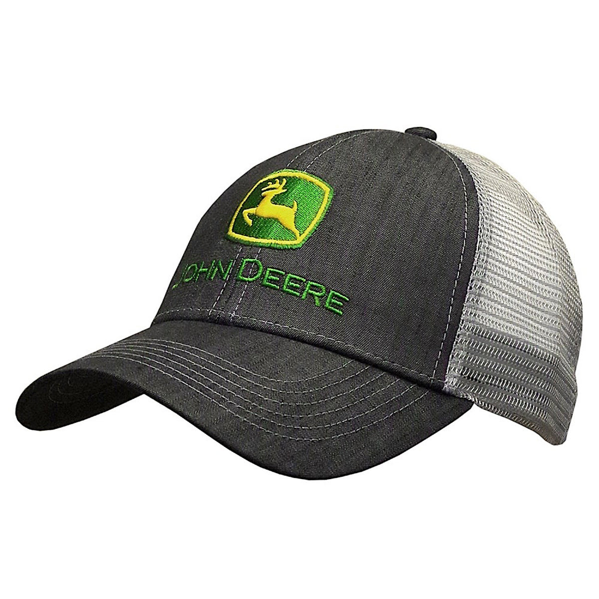 John Deere Twill/Mesh Trucker Cap - Charcoal