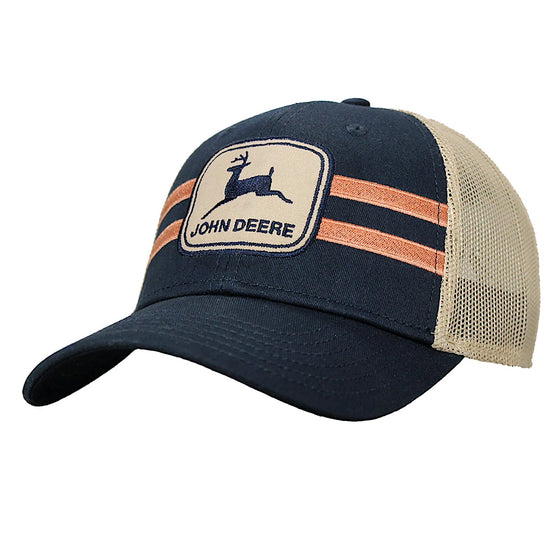 John Deere Men's Twill Trucker Cap - Navy