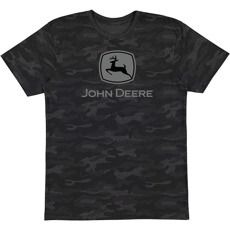 John Deere Logo Tee - Black Camo