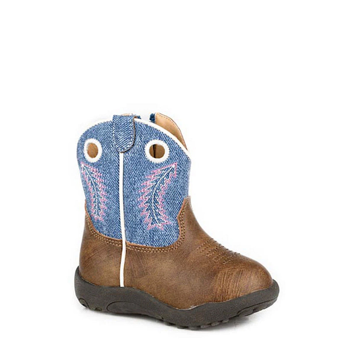 Roper INFANT Cowbaby Willow - Brown / Blue Denim