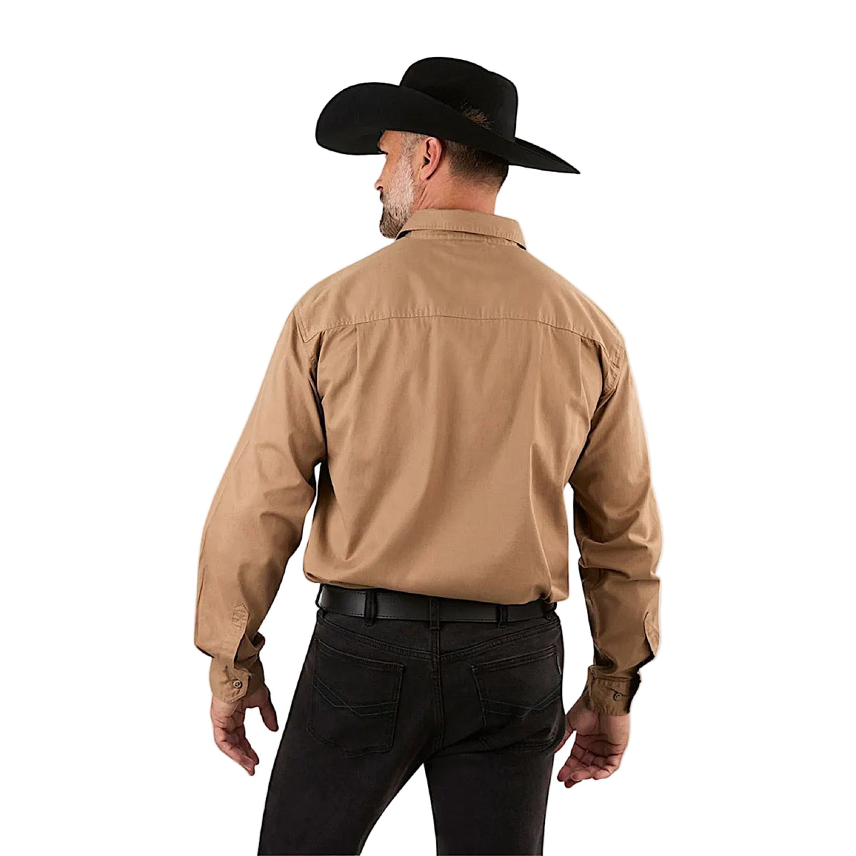 Ringers Western Men’s King River Half Button Work Shirt - Clay