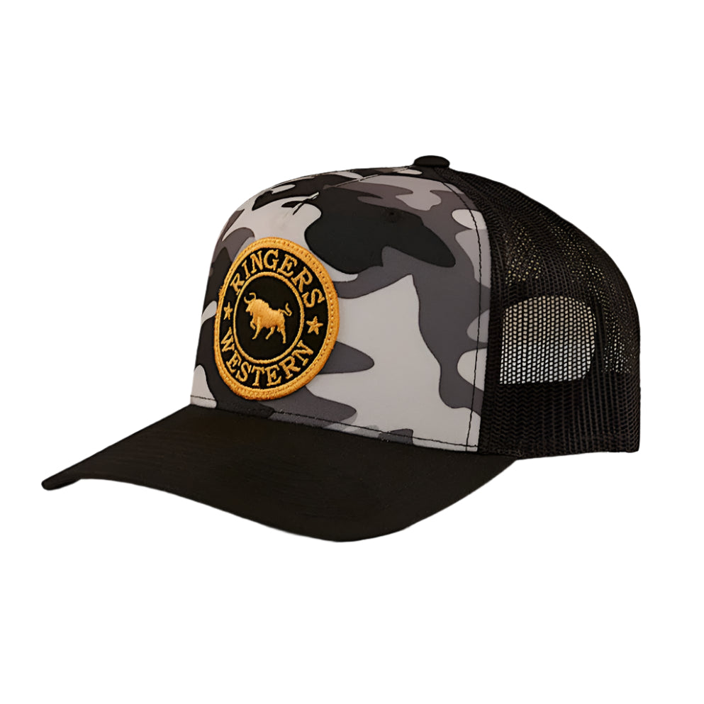 Ringers Western Signature Bull Trucker Cap - Grey Camo