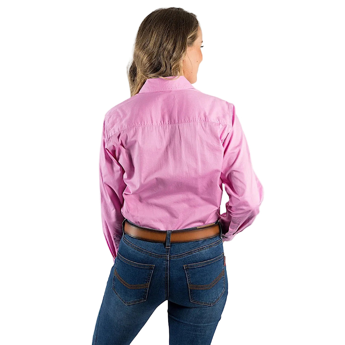 Ringers Western Women’s Pentecost River Full Button Work Shirt - Pastel Pink