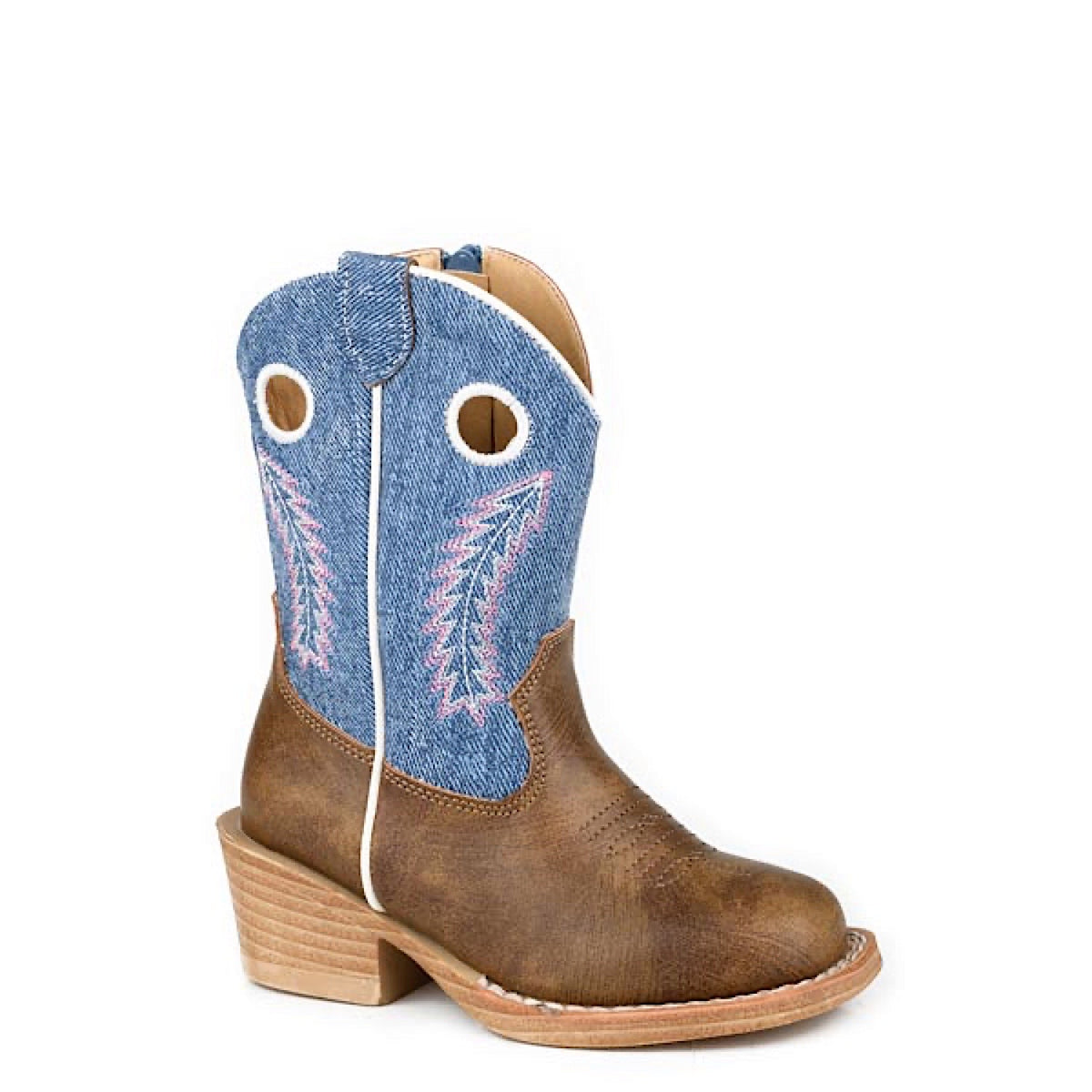 Roper TODDLER Willow - Brown / Blue Denim