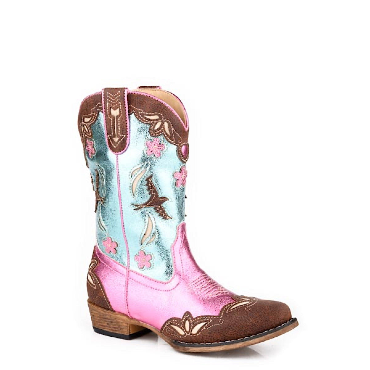 Roper LITTLE KIDS Birdie - Pink / Teal / Tan