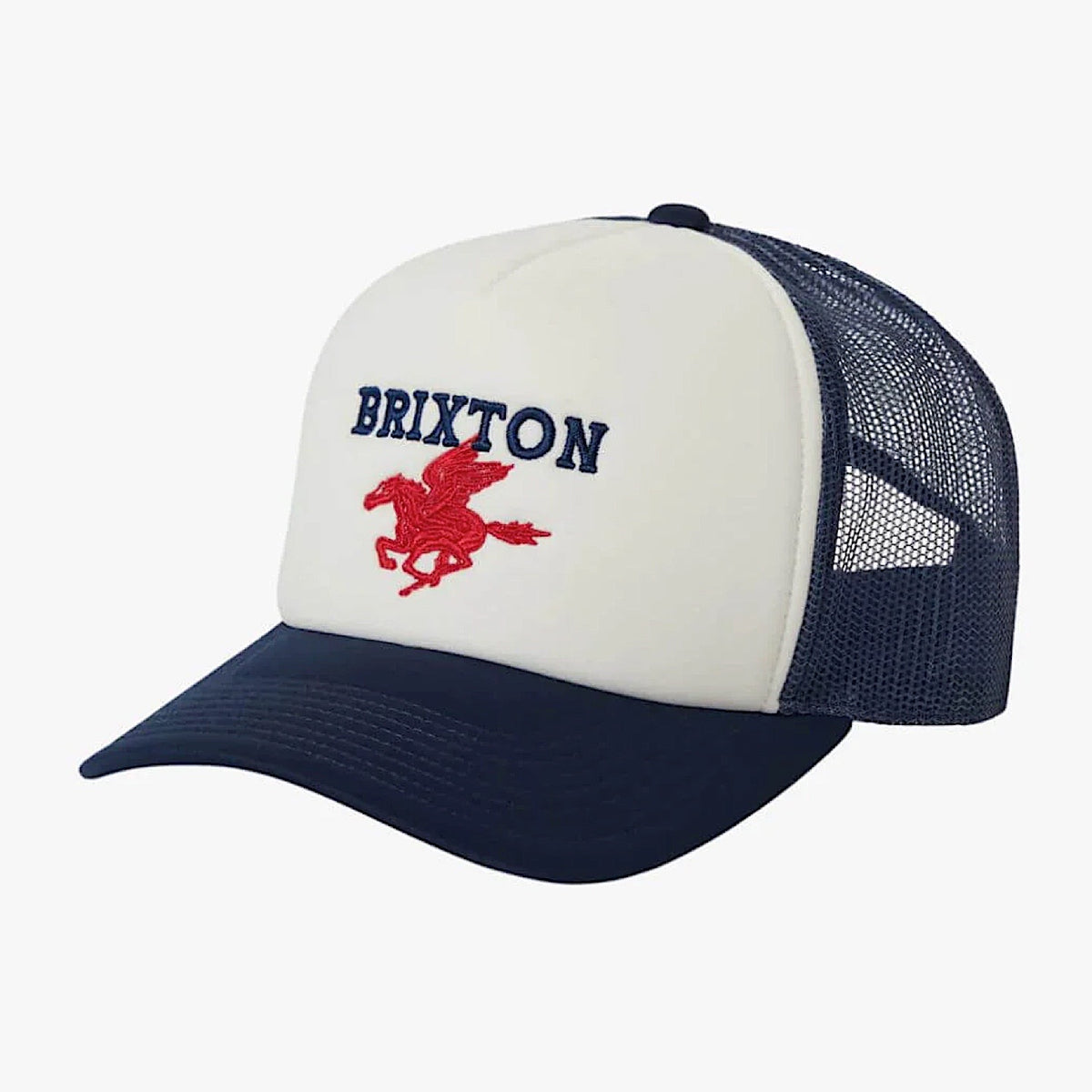 Brixton Pegasus Trucker Cap - White/Navy