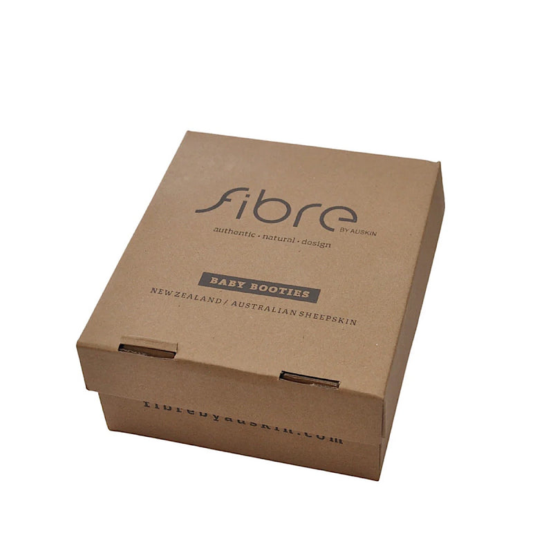 Auskin Tykes Sheepskin Booties - Walnut