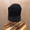 Avenel Rib Knit Beanie with Contrast Cuff Black/Charcoal