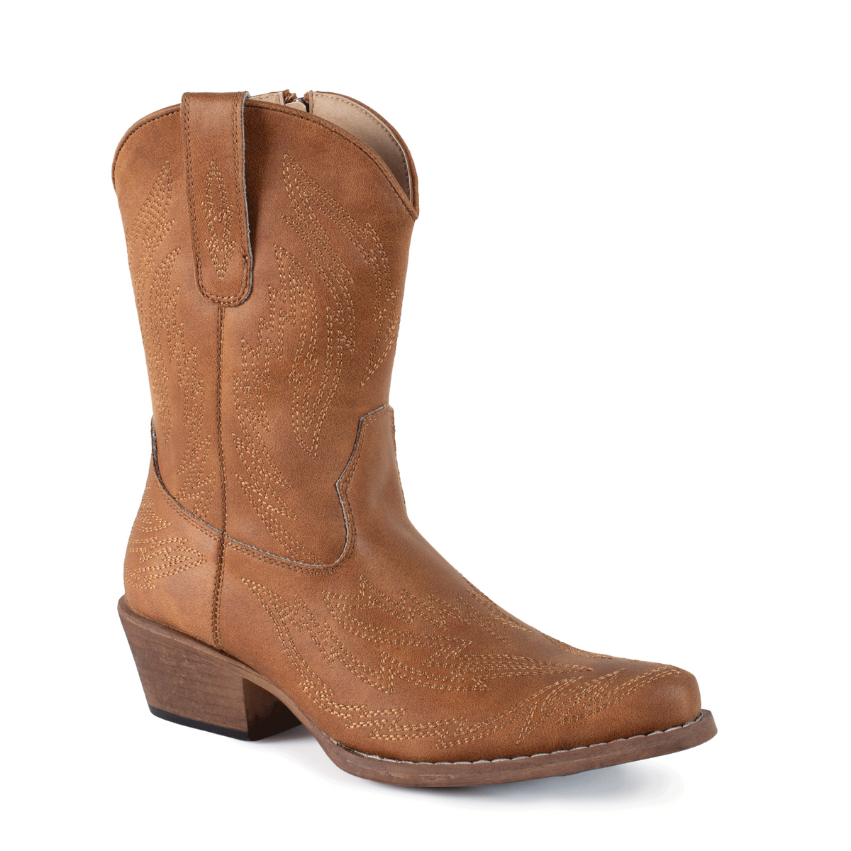 Roper Women's Tess Western Mid Boot - Tan