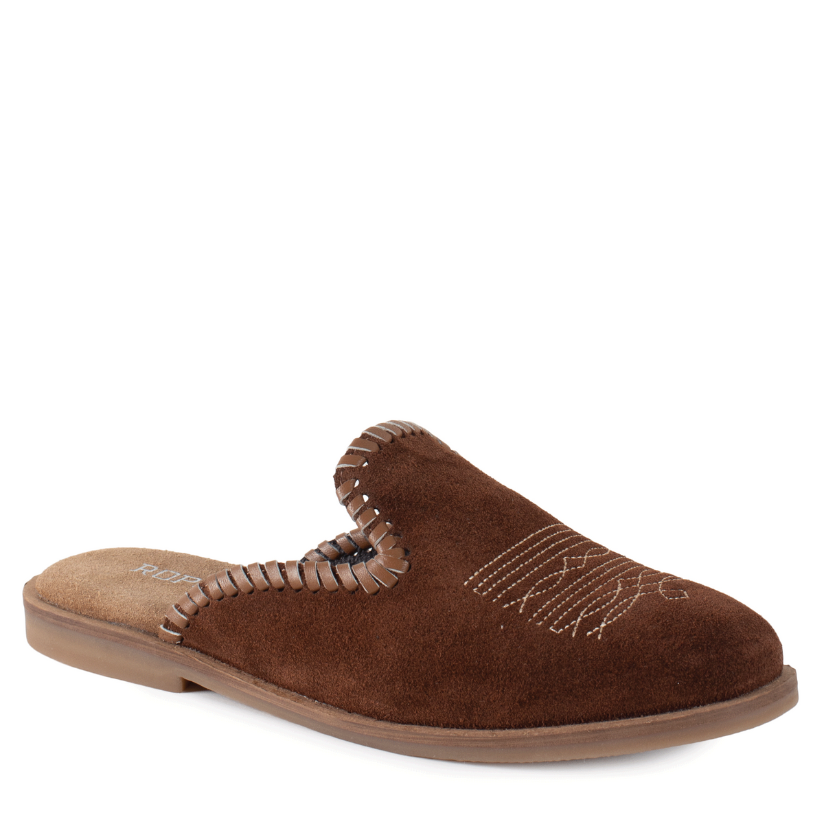 Roper Women's Hampton Mule - Brown Suede