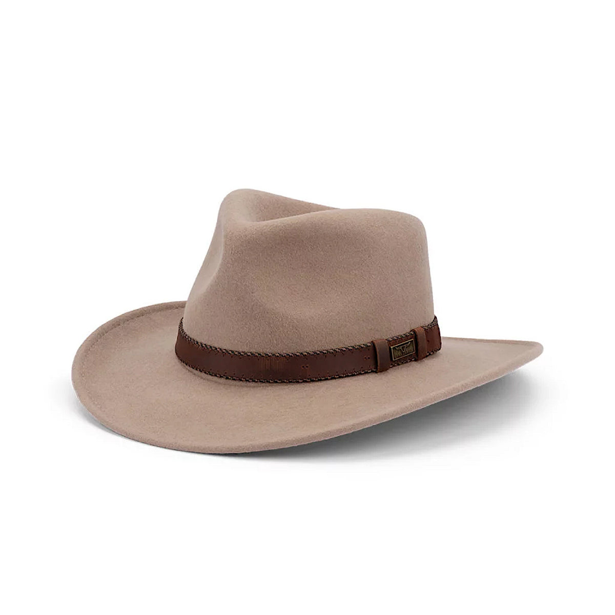 Avenel Buck Flinders Wool Felt Outback Hat Putty